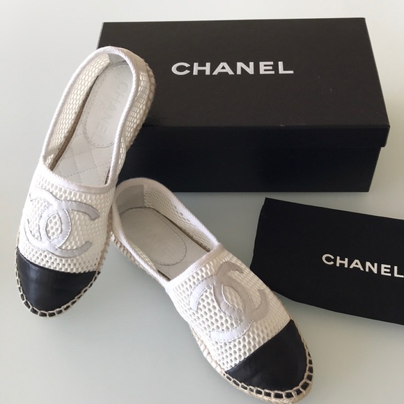 CHANEL Shoes - Chanel perforated mesh net Espadrilles